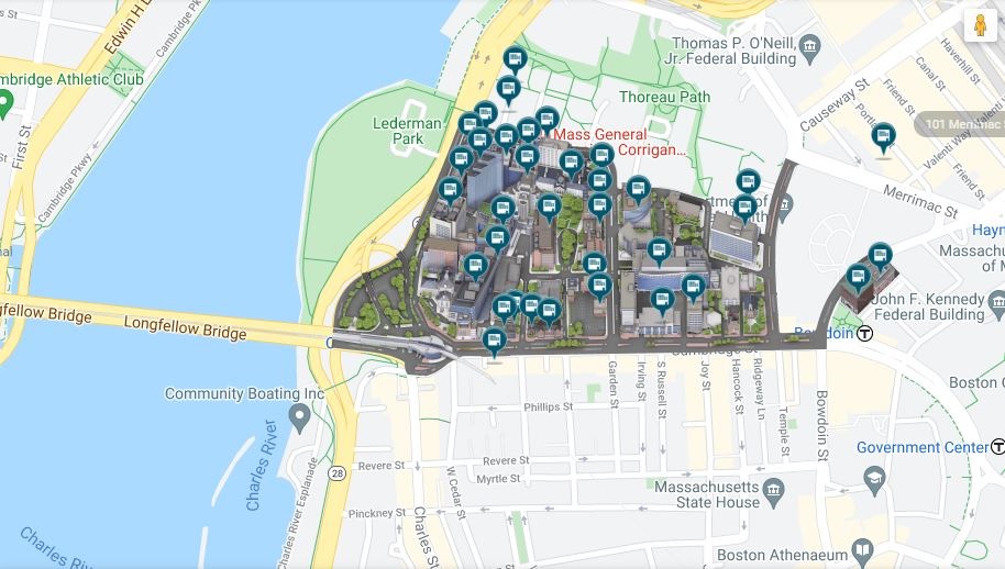 Massachusetts General Hospital Campus Map