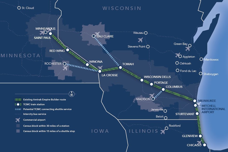 Twin Cities-Milwaukee-Chicago (TCMC) Intercity Passenger Rail Project