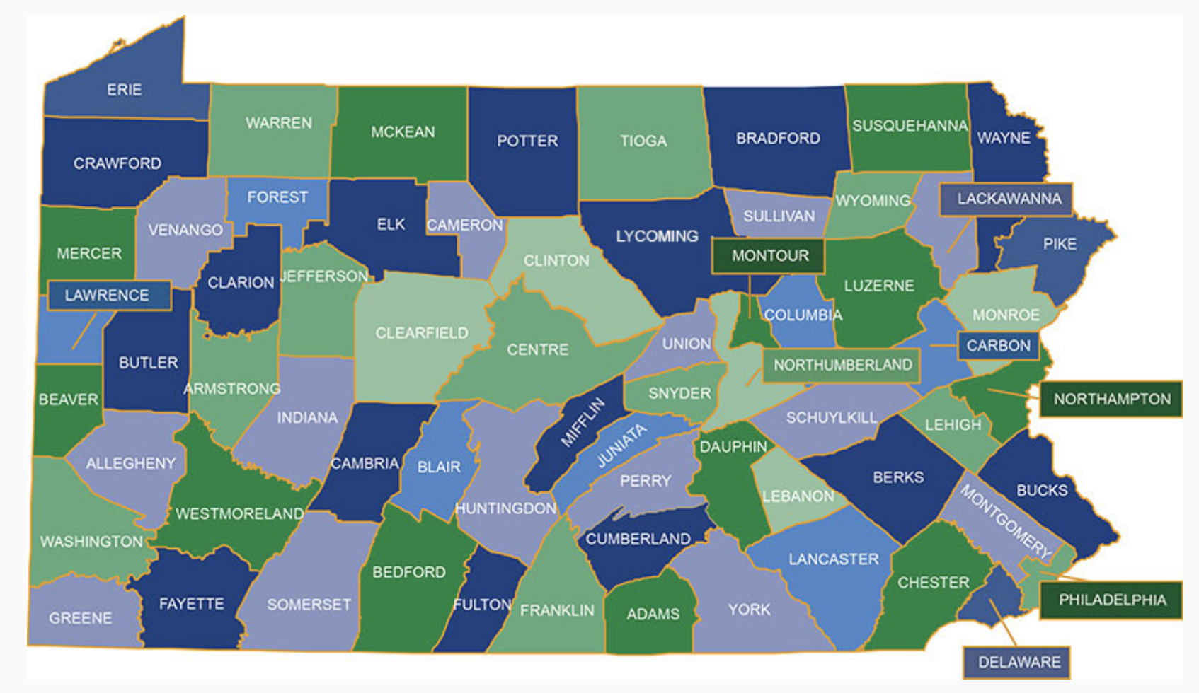Pennsylvania Department of Transportation Map